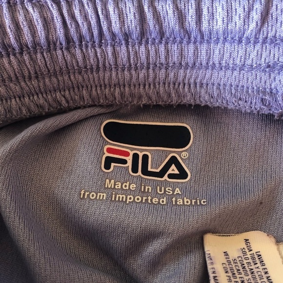 Vintage Fila Y2K Set of Lavender Drawstring Pants & Full Zip Hoodie Jacket M - Picture 12 of 14